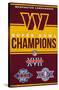 NFL Washington Commanders - Champions 23-Trends International-Stretched Canvas