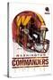 NFL Washington Commanders - Drip Helmet 22-Trends International-Stretched Canvas