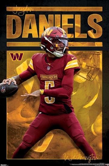 NFL Washington Commanders - Jayden Daniels 25' Print | AllPosters.com