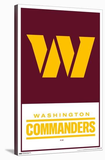 NFL Washington Commanders - Logo 22-Trends International-Stretched Canvas