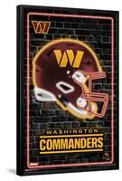 NFL Washington Commanders - Neon Helmet 23-Trends International-Framed Poster