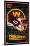 NFL Washington Commanders - Neon Helmet 23-Trends International-Mounted Poster