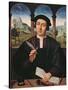 Ng 2273 Portrait of a Man, C.1510-20 (Panel)-Quentin Massys-Stretched Canvas