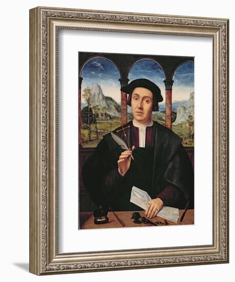 Ng 2273 Portrait of a Man, C.1510-20 (Panel)-Quentin Massys-Framed Giclee Print