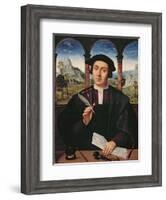 Ng 2273 Portrait of a Man, C.1510-20 (Panel)-Quentin Massys-Framed Giclee Print