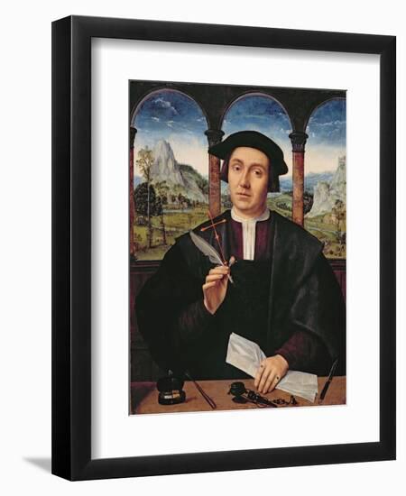 Ng 2273 Portrait of a Man, C.1510-20 (Panel)-Quentin Massys-Framed Giclee Print