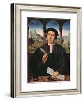 Ng 2273 Portrait of a Man, C.1510-20 (Panel)-Quentin Massys-Framed Giclee Print