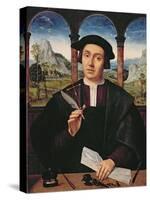 Ng 2273 Portrait of a Man, C.1510-20 (Panel)-Quentin Massys-Stretched Canvas