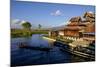 Nga Pe Chaung Teak Wood Monastery (Jumping Cat Monastery), Inle Lake, Shan State-Nathalie Cuvelier-Mounted Photographic Print