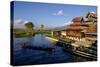 Nga Pe Chaung Teak Wood Monastery (Jumping Cat Monastery), Inle Lake, Shan State-Nathalie Cuvelier-Stretched Canvas