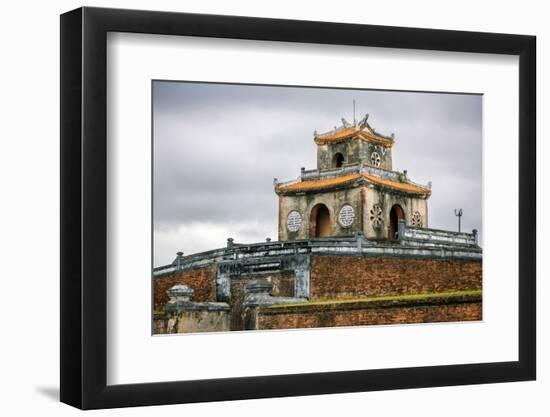 Ngan Gate of Te Citadel in Hue's Imperial City, Vietnam-mazzzur-Framed Photographic Print