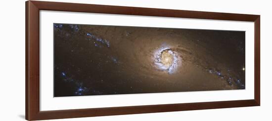 Ngc 1097, a Barred Spiral Galaxy in the Constellation Fornax-null-Framed Photographic Print