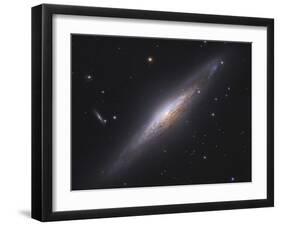 Ngc 2683, Spiral Galaxy in Lynx-null-Framed Photographic Print