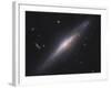 Ngc 2683, Spiral Galaxy in Lynx-null-Framed Photographic Print