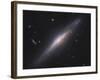 Ngc 2683, Spiral Galaxy in Lynx-null-Framed Photographic Print