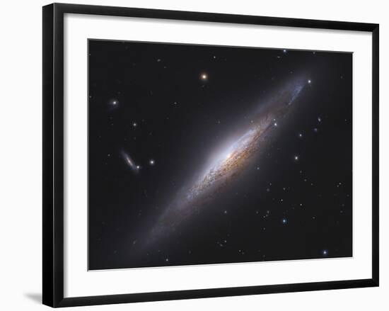 Ngc 2683, Spiral Galaxy in Lynx-null-Framed Photographic Print