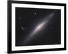 Ngc 2683, Spiral Galaxy in Lynx-null-Framed Photographic Print