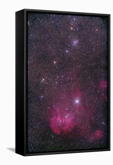 Ngc 3766 and the Lambda Cen Nebula in the Constellation Centaurus-null-Framed Stretched Canvas