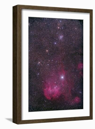 Ngc 3766 and the Lambda Cen Nebula in the Constellation Centaurus-null-Framed Photographic Print