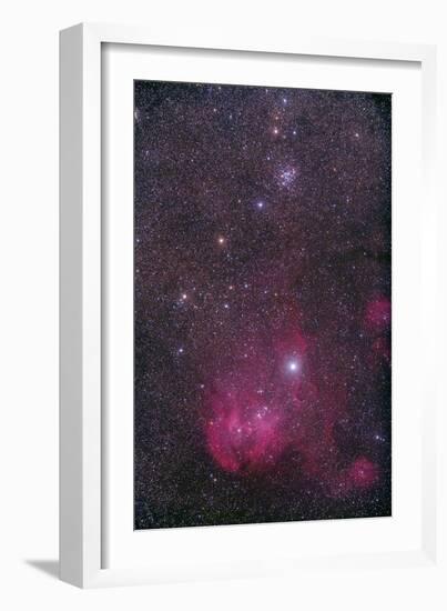 Ngc 3766 and the Lambda Cen Nebula in the Constellation Centaurus-null-Framed Photographic Print