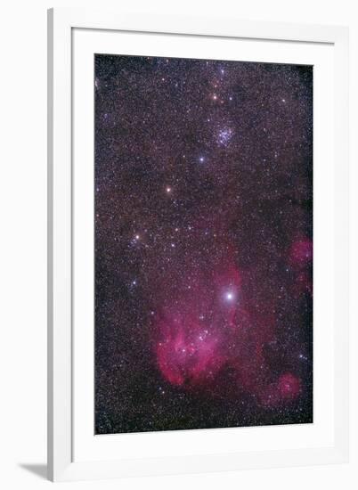 Ngc 3766 and the Lambda Cen Nebula in the Constellation Centaurus-null-Framed Photographic Print