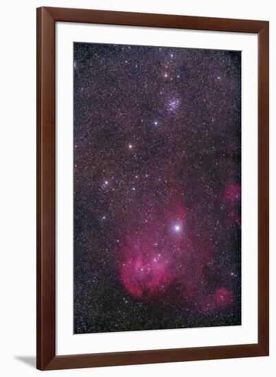 Ngc 3766 and the Lambda Cen Nebula in the Constellation Centaurus-null-Framed Photographic Print