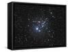 NGC 457 is an Open Star Cluster in the Constellation Cassiopeia-Stocktrek Images-Framed Stretched Canvas