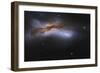 Ngc 520, a Pair of Colliding Spiral Galaxies-null-Framed Photographic Print