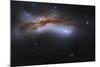 Ngc 520, a Pair of Colliding Spiral Galaxies-null-Mounted Photographic Print