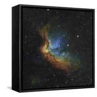 NGC 7380 in Hubble-palette Colors-Stocktrek Images-Framed Stretched Canvas