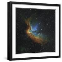 NGC 7380 in Hubble-palette Colors-Stocktrek Images-Framed Photographic Print