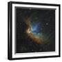 NGC 7380 in Hubble-palette Colors-Stocktrek Images-Framed Photographic Print