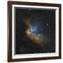 NGC 7380 in Hubble-palette Colors-Stocktrek Images-Framed Photographic Print