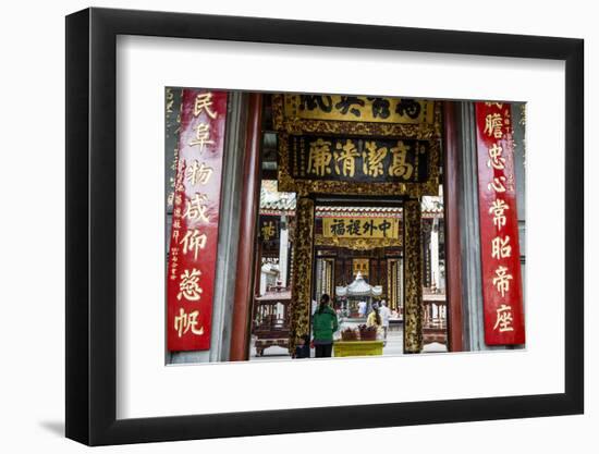 Nghia an Hoi Quan Pagoda in Cholon (Chinatown), Ho Chi Minh City (Saigon), Vietnam, Indochina-Yadid Levy-Framed Photographic Print