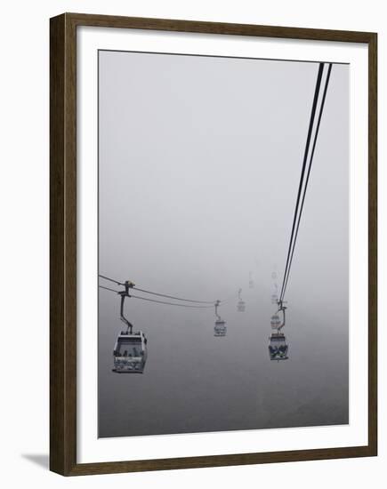 Ngong Ping Cable Car, Hong Kong, China-Julie Eggers-Framed Premium Photographic Print