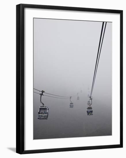 Ngong Ping Cable Car, Hong Kong, China-Julie Eggers-Framed Premium Photographic Print