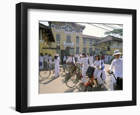 Nguen Thi Minh Khai High School, Ho Chi Minh City (Saigon), Vietnam, Indochina, Southeast Asia-Alain Evrard-Framed Photographic Print