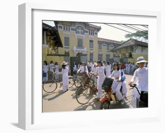 Nguen Thi Minh Khai High School, Ho Chi Minh City (Saigon), Vietnam, Indochina, Southeast Asia-Alain Evrard-Framed Photographic Print