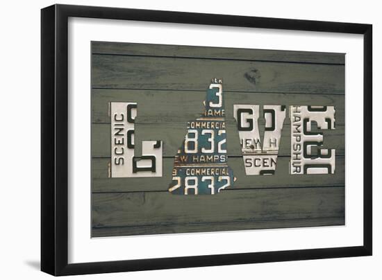 NH State Love-Design Turnpike-Framed Giclee Print