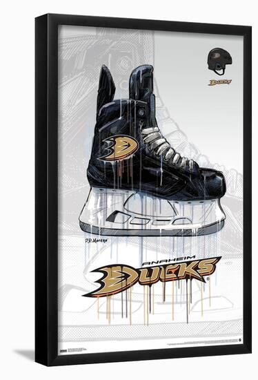 NHL Anaheim Ducks - Drip Skate 21-Trends International-Framed Poster