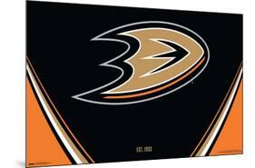 NHL Anaheim Ducks - Logo 21-Trends International-Mounted Poster