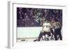 Nhl Boston Bruin Player Derek Sanderson in a Brawl Against Chicago Black Hawks-Art Rickerby-Framed Photographic Print