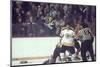 Nhl Boston Bruin Player Derek Sanderson in a Brawl Against Chicago Black Hawks-Art Rickerby-Mounted Photographic Print