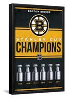 NHL Boston Bruins - Champions 23-Trends International-Framed Poster