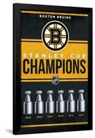 NHL Boston Bruins - Champions 23-Trends International-Framed Poster