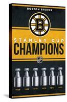 NHL Boston Bruins - Champions 23-Trends International-Stretched Canvas