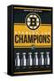 NHL Boston Bruins - Champions 23-Trends International-Framed Stretched Canvas