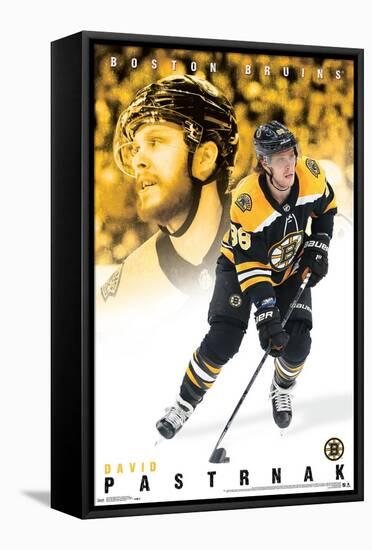 NHL Boston Bruins - David Pastrn?k 19-Trends International-Framed Stretched Canvas
