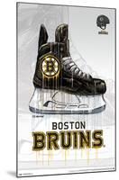NHL Boston Bruins - Drip Skate 20-Trends International-Mounted Poster