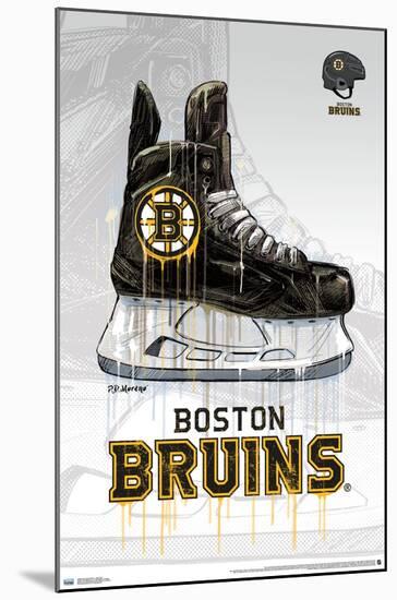 NHL Boston Bruins - Drip Skate 20-Trends International-Mounted Poster